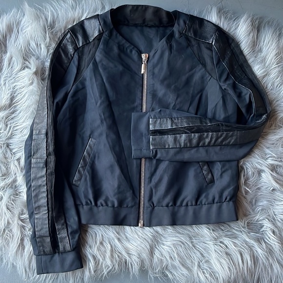 Stella and Jamie Jacket Sheer Cut Out Genuine Leather - Picture 6 of 9